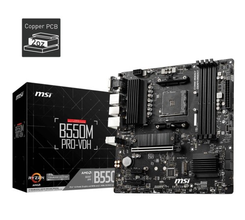 Материнская плата/ MB MSI AMD B550 sAM4, 4xDDR4(128GB), D-SUB/HDMI 2.1/DP, 1xPCIe 4.0x16, 2xPCIe 3.0, 1xLAN, 4xSATA 6Gb/s, 2xM.2, 4xUSB 3.2, 2xUSB 2.0, 1xPS/2, mATX Материнская плата/ MB MSI AMD B550 sAM4, 4xDDR4(128GB), D-SUB/HDMI 2.1/DP, 1xPCIe 4.0x16, 2xPCIe 3.0, 1xLAN, 4xSATA 6Gb/s, 2xM.2, 4xUSB 3.2, 2xUSB 2.0, 1xPS/2, mATX