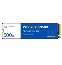 Твердотельный накопитель Western Digital Blue SN580 SSD M2.2280 PCIe 4.0 500Gb, 4000MBs/3600MBs, TBW 300, WDS500G3B0E, 1 year
