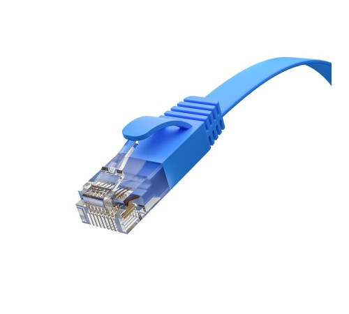 GCR Патч-корд PROF плоский прямой 0.3m, UTP медь кат.6, синий, 30 AWG, ethernet high speed 10 Гбит/с, RJ45, T568B, GCR-53086 GCR Патч-корд PROF плоский прямой 0.3m, UTP медь кат.6, синий, 30 AWG, ethernet high speed 10 Гбит/с, RJ45, T568B, GCR-53086