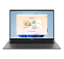 Ноутбук/ ASUS S3607CA-SH100 16"(1920x1200 OLED)/Intel Core Ultra 5 225H(3.3Ghz)/16384Mb/512PCISSDGb/noDVD/Int:Intel Arc graphics/Cam/BT/WiFi/70WHr/war 1y/1.7kg/Matte Gray/noOS