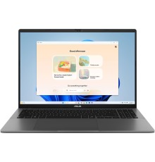 Ноутбук/ ASUS S3607CA-SH100 16"(1920x1200 OLED)/Intel Core Ultra 5 225H(3.3Ghz)/16384Mb/512PCISSDGb/noDVD/Int:Intel Arc graphics/Cam/BT/WiFi/70WHr/war 1y/1.7kg/Matte Gray/noOS