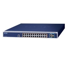 коммутатор/ PLANET GS-6322-24P4X L3 24-Port 10/100/1000T 95W 802.3bt PoE + 2-Port 10GBASE-T + 2-Port 10G SFP+ Managed Switch with dual modular power supply slots (24-port 95W PoE++, max. 2,280-watt PoE budget, RPS(1+1)/EPS(2+0) mode, ERPS Ring, ONVIF, Cyb