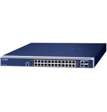 коммутатор/ PLANET GS-6322-24P4X L3 24-Port 10/100/1000T 95W 802.3bt PoE + 2-Port 10GBASE-T + 2-Port 10G SFP+ Managed Switch with dual modular power supply slots (24-port 95W PoE++, max. 2,280-watt PoE budget, RPS(1+1)/EPS(2+0) mode, ERPS Ring, ONVIF, Cyb