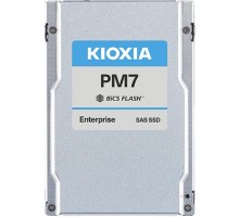 SSD накопитель KIOXIA Enterprise SSD 2,5"(SFF), PM7-V, 1600GB (1.6TB), SAS 24G (SAS-4, 22,5Gbit/s), R4200/W3400MB/s, IOPS(R4K) 720K/320K, MTTF 2,5M, 3DWPD/5Y (Mixed Use), TLC, 15mm (replace KPM61VUG1T60)