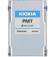 SSD накопитель KIOXIA Enterprise SSD 2,5"(SFF), PM7-V, 1600GB (1.6TB), SAS 24G (SAS-4, 22,5Gbit/s), R4200/W3400MB/s, IOPS(R4K) 720K/320K, MTTF 2,5M, 3DWPD/5Y (Mixed Use), TLC, 15mm (replace KPM61VUG1T60)