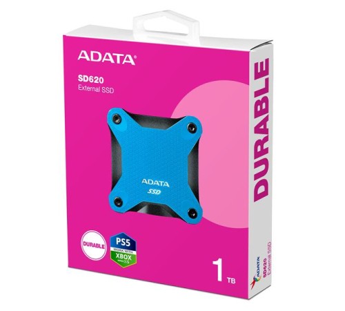 Внешний накопитель Внешний SSD 1TB USB 3.2 Gen 2 (USB 10Gbps) R550/W480MB/s 3D NAND COLOR BOX синий