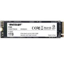 Твердотельный накопитель Patriot SSD P300 1TB M.2 2280 NVMe PCIe 3.0 x4 R2100/W1650 TBW 480TB 3D NAND