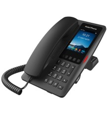 Отельный SIP-Телефон Fanvil H6W, 2 SIP-акк., 3.5", 320x480 Цвет. экран, POE, БП в комп., 1x100 Mbps, Wi-Fi 6, Чёрный, 5 прог. клав.