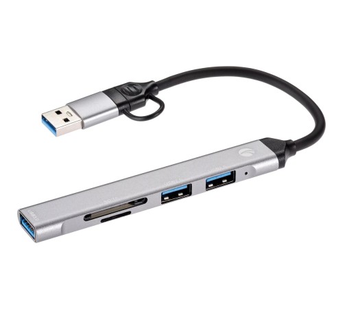 Адаптер/ Адаптер TypeC+adapter-->USB3.0+2USB2,0+SD+TF, VCOM <DH297> Адаптер/ Адаптер TypeC+adapter-->USB3.0+2USB2,0+SD+TF, VCOM <DH297>