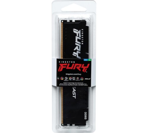 Память оперативная/ Kingston 8GB 6000MT/s DDR5 CL30 DIMM FURY Beast Black EXPO Память оперативная/ Kingston 8GB 6000MT/s DDR5 CL30 DIMM FURY Beast Black EXPO