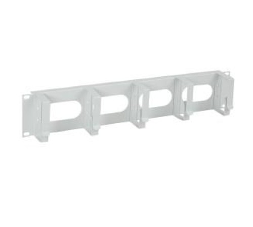 Кабельный органайзер 19" 2U, 5 колец, серый