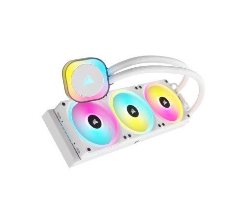 Система жидкостного охлаждения/ Water Cooling System Corsair iCUE LINK H150i RGB (360mm, White, RGB/ Fans: 3x120mm, 63.1CFM, 37dBA, 2400RPM/Rad thickness 27mm/ S: 1851, 1700, 1200, 115X, AM5, AM4) Система жидкостного охлаждения/ Water Cooling System Corsair iCUE LINK H150i RGB (360mm, White, RGB/ Fans: 3x120mm, 63.1CFM, 37dBA, 2400RPM/Rad thickness 27mm/ S: 1851, 1700, 1200, 115X, AM5, AM4)