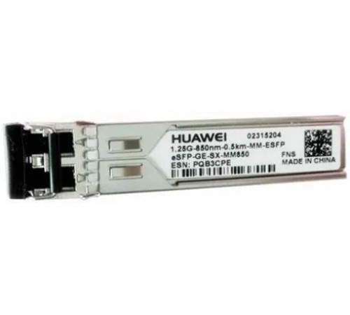 Оптический трансивер Huawei Optical Transceiver,eSFP,GE,Multi-mode Module(850nm,0.55km,LC) (eSFP-GE-SX-MM850)