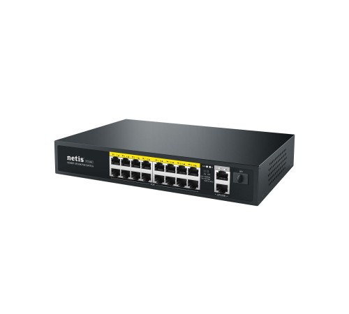Коммутатор/ Коммутатор Netis P116GH (L2) 16x100Мбит/с 2x1Гбит/с 1SFP 16PoE 16PoE+ 240W неуправляемый