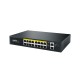 Коммутатор/ Коммутатор Netis P116GH (L2) 16x100Мбит/с 2x1Гбит/с 1SFP 16PoE 16PoE+ 240W неуправляемый