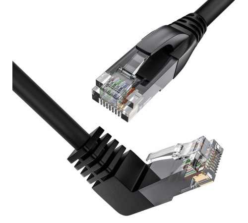 GCR Патч-корд прямой 7.5m UTP кат.5e, черный, верхний угол, литой, ethernet high speed, RJ45, T568B GCR Патч-корд прямой 7.5m UTP кат.5e, черный, верхний угол, литой, ethernet high speed, RJ45, T568B