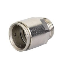 Муфта труба-коробка д.50мм, IP66/IP67, М50х1,5, никелированная латунь