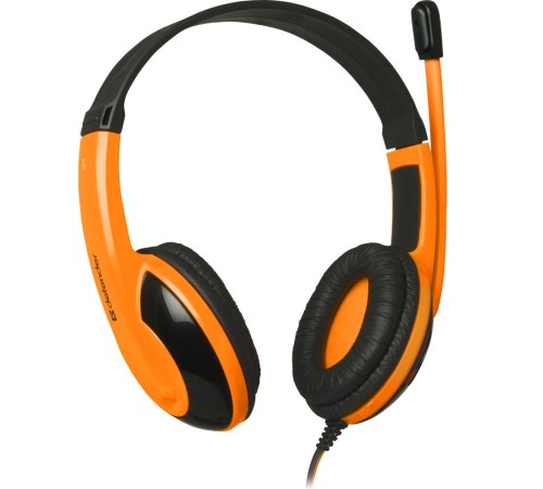 Defender Игровая гарнитура Warhead G-120 черный + оранжевый, кабель 2 м