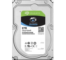 Жесткий диск/ HDD Seagate SATA3 6TB Skyhawk Surveillance 5400 256Mb 1  year warranty (replacement WD63PURZ, WD62PURZ, WD64PURZ, ST6000VX001)