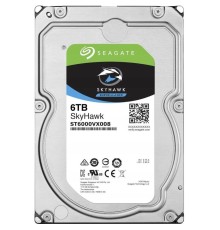 Жесткий диск/ HDD Seagate SATA3 6TB Skyhawk Surveillance 5400 256Mb 1  year warranty (replacement WD63PURZ, WD62PURZ, WD64PURZ, ST6000VX001)