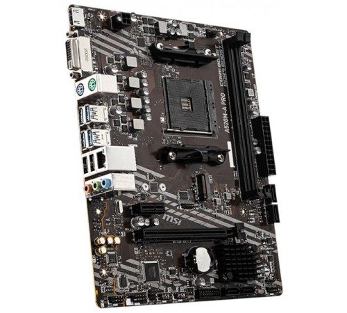 Материнская плата MSI A520M-A PRO Soc-AM4 AMD A520 2xDDR4 mATX AC`97 8ch(7.1) GbLAN RAID+DVI+HDMI
