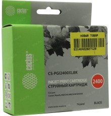-/ Картридж струйный Cactus CS-PGI2400XLBK черный (74.6мл) для Canon MAXIFY iB4040/ МВ5040/ МВ5340