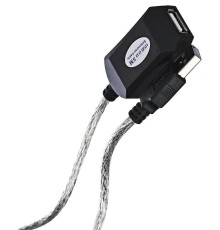 Кабель-адаптер/ Кабель-адаптер USB2.0-repeater, удлинительный активный <Am-->Af> 5м Aopen/Qust <ACU823-5M>