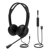 Гарнитура проводная Silex Clarity U16A-ENC/ Silex Clarity U16A Binaural Stereo headset with noise cancelling mic and Enahnced Noise Cancellation