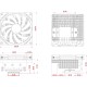 Кулер для процессора/ CPU Cooler ID-COOLING IS-67-XT WHITE (150W, 4-pin PWM, 67mm, Al/Cu, 6x6mm, 1x120mm, 67.58CFM, 32.3dBA, 2200RPM, S: 1851/1700/1200/115X, AM5/AM4, White)
