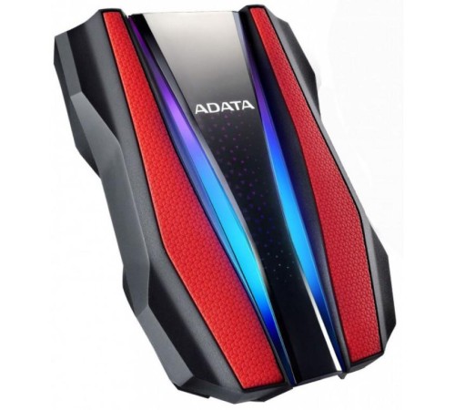 Внешний жесткий диск/ Portable HDD 1TB ADATA HD770G (Red), USB 3.2 Gen1, IP68, RGB lighting, 139x98x26mm, 270g /3 года/ Внешний жесткий диск/ Portable HDD 1TB ADATA HD770G (Red), USB 3.2 Gen1, IP68, RGB lighting, 139x98x26mm, 270g /3 года/