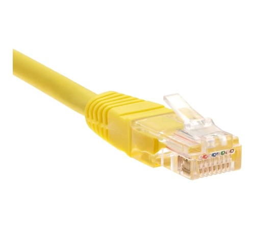 Патчкорд/ Патчкорд литой "Telecom" UTP кат.5е 5,0м желтый