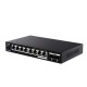 Коммутатор/ Tenda TEM2010X Коммутатор неуправляемый, 10 портов, RJ-45 8х2,5 Гбит/с, SFP+ 2х10 Гбит/с, настольный, металлический корпус