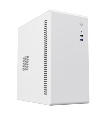 Корпус с блоком питания 450Вт./ Case Foxline FL-719W-FZ450R-U31, mATX case, white, w/PSU 450W 12cm, w/1xUSB2.0, w/1xUSB3.0, w/1xCombo Audio, w/pwr cord, w/o FAN