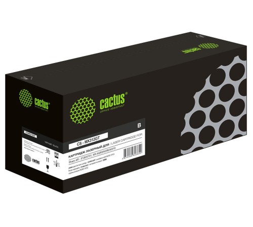 -/ Картридж лазерный Cactus CS-MX312GT черный (25000стр.) для Sharp AR-5726/5731, MX-M260/M266/M310