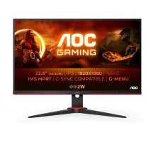 Монитор игровой 23.8'' 16:9 1920х1080(FHD) IPS, 165 Hz, 300 cd/m2, 1000:1, 80M:1, 1ms, VGA, 2xHDMI, DP, USB-Hub, Height adj, Pivot, Tilt, Swivel, Speakers, Black+Cherry (Мятая упаковка)