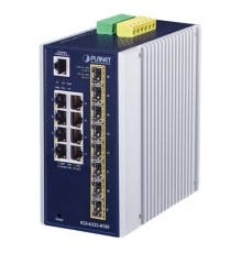 коммутатор/ PLANET IGS-6325-8T8S IP30 Industrial L3 8-Port 10/100/1000T + 8-port 1G/2.5G SFP Full Managed Switch (-40 to 75 C, dual redundant power input on 12~48VDC terminal block, DIDO, ERPS Ring, 1588 PTP TC, Modbus TCP, Cybersecurity features, Hardwar