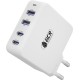 GCR Сетевое зарядное устройство 100W, 2 USB + 2 TypeC, GaN Tech Quick Charger, PD 3.0, белый