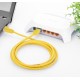 Greenconnect Патч-корд прямой 0.5m, UTP кат.5e, желтый, позолоченные контакты, 24 AWG, литой, GCR-LNC02-0.5m, ethernet high speed 1 Гбит/с, RJ45, T568B