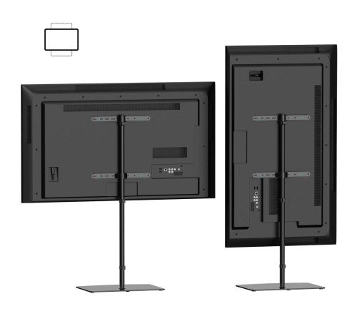 ONKRON стойка для телевизора с кронштейном 30"-60", чёрная (Мятая упаковка) ONKRON стойка для телевизора с кронштейном 30"-60", чёрная (Мятая упаковка)