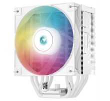 Кулер для процессора DEEPCOOL AG500 DIGITAL WH ARGB LGA1700/1200/115X/AM5/AM4 (9шт/кор, TDP 240W, PWM, ARGB Fan 120mm, 5 тепл. трубок, белый) RET