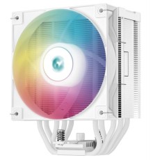 Кулер для процессора DEEPCOOL AG500 DIGITAL WH ARGB LGA1700/1200/115X/AM5/AM4 (9шт/кор, TDP 240W, PWM, ARGB Fan 120mm, 5 тепл. трубок, белый) RET