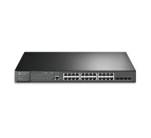 Коммутатор/ JetStream 28-port Gigabit L2+ Managed Switch with 24-port PoE+, PoE budget up to 384W, support SDN UKplug