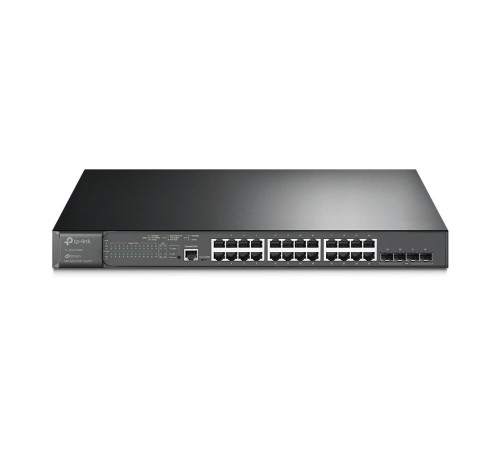 Коммутатор/ JetStream 28-port Gigabit L2+ Managed Switch with 24-port PoE+, PoE budget up to 384W, support SDN UKplug