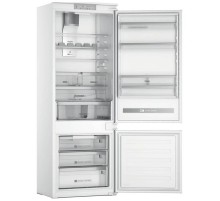 Встраиваемые холодильники Whirlpool 70 см, 193.5х54.3х69 см, 299/101 л, зона свежести, сенсорное управление, технология 6 SMYSL FreshControl, перенавешиваемые дверцы, скользящие направляющие, Италия