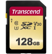 Карта памяти/ Transcend 128GB SDXC Class 10 UHS-I U3 V30 R95, W60MB/s