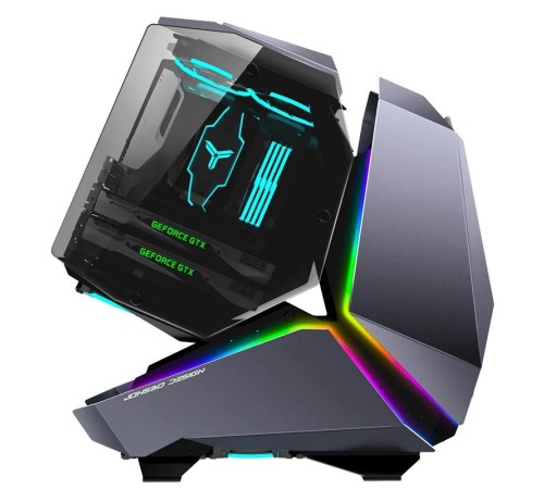Корпус без блока питания/ Case JONSBO MOD-5, Full-Tower, TG, no fans, 2xUSB-A 3.0 + 1xUSB-C 3.2, ATX, mATX, mITX Gray