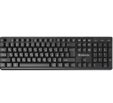 Defender Проводная клавиатура Elemental HB-239 RU, черн,104 кнопки+FN,1.8м