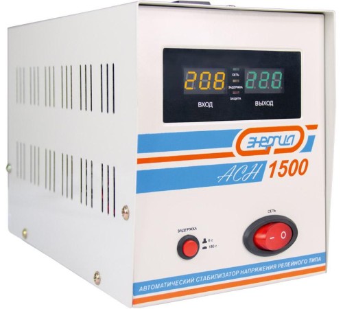 Стабилизатор АСН- 1500 ЭНЕРГИЯ с цифр. дисплеем/ Stabilizer ASN-1500 ENERGY with numbers. display Стабилизатор АСН- 1500 ЭНЕРГИЯ с цифр. дисплеем/ Stabilizer ASN-1500 ENERGY with numbers. display