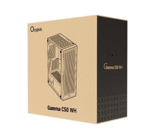 корпус Ocypus Gamma C50 WH, MATX, USB3.0*1+USB2.0*2 (незначительное повреждение коробки)