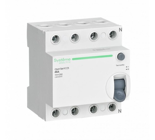 City9 Set ВДТ 40А 4P 30мА Тип-AC 400В